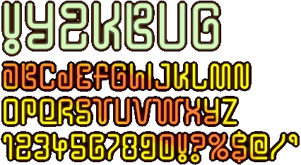 Zip file containing freeware truetype font