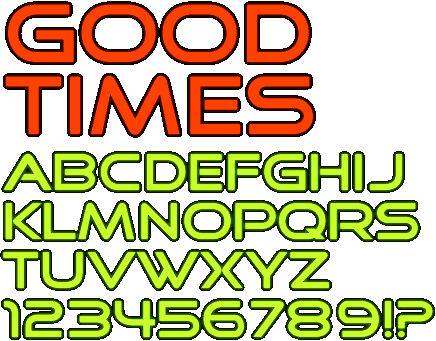 Zip file containing freeware truetype font