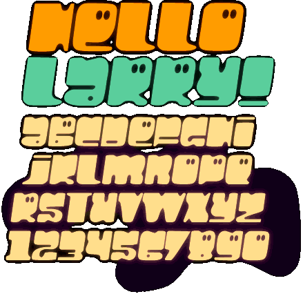 Zip file containing freeware truetype font