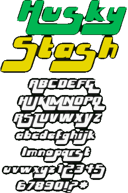 Zip file containing freeware truetype font