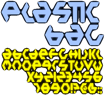 Zip file containing freeware truetype font