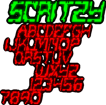 Zip file containing freeware truetype font