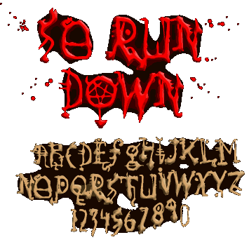 Zip file containing freeware truetype font